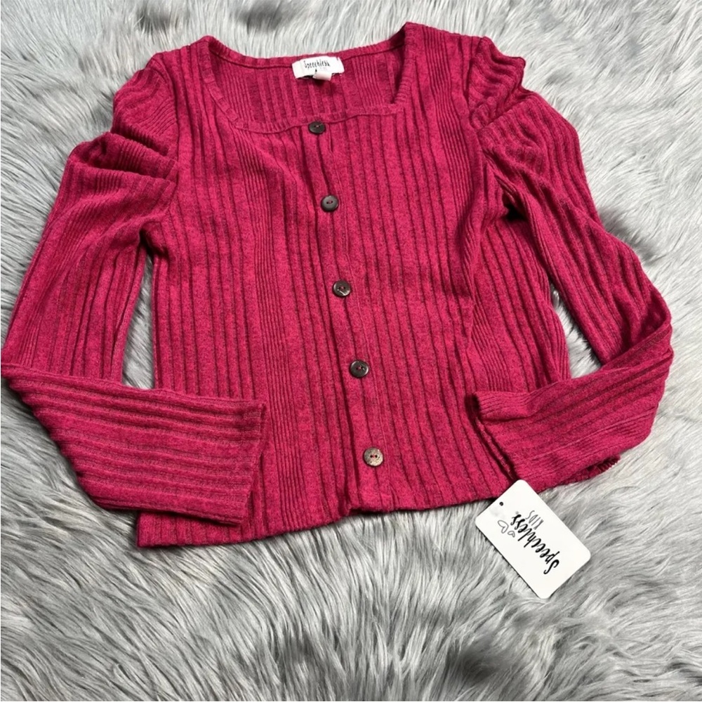Speechless Girls Fuschia Long Sleeve Shirt Size Large